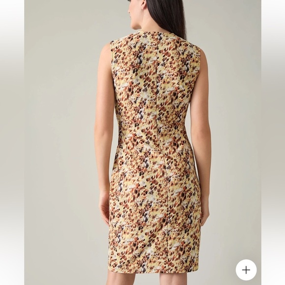 Kasper Naomi Dress, Everyday Knit Daffodil/Off White Multi - Picture 2 of 4